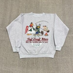 vintage Looney toons sweatshirt mens large gray 1990s donald duck
